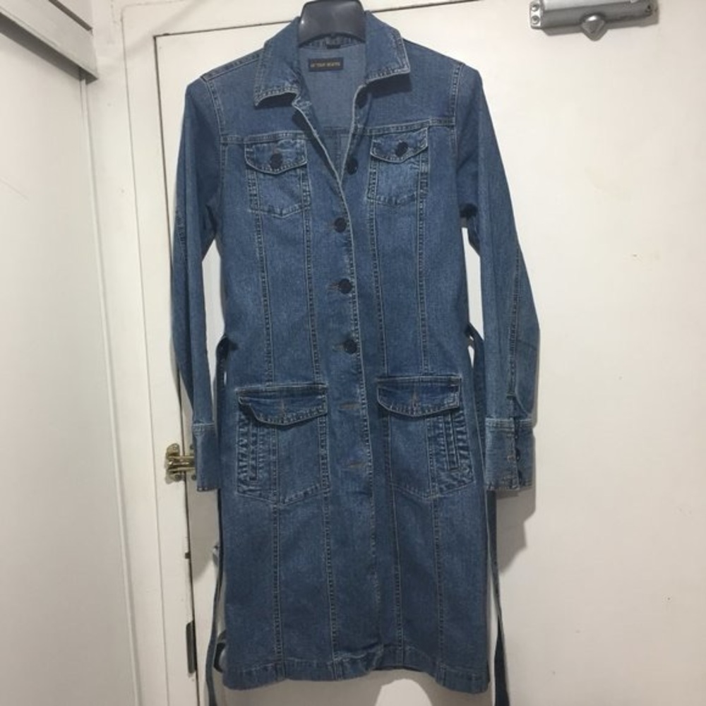 VINTAGE ARMOR JEANS MIDI DRESSES SIZE M - Picture 4 of 7